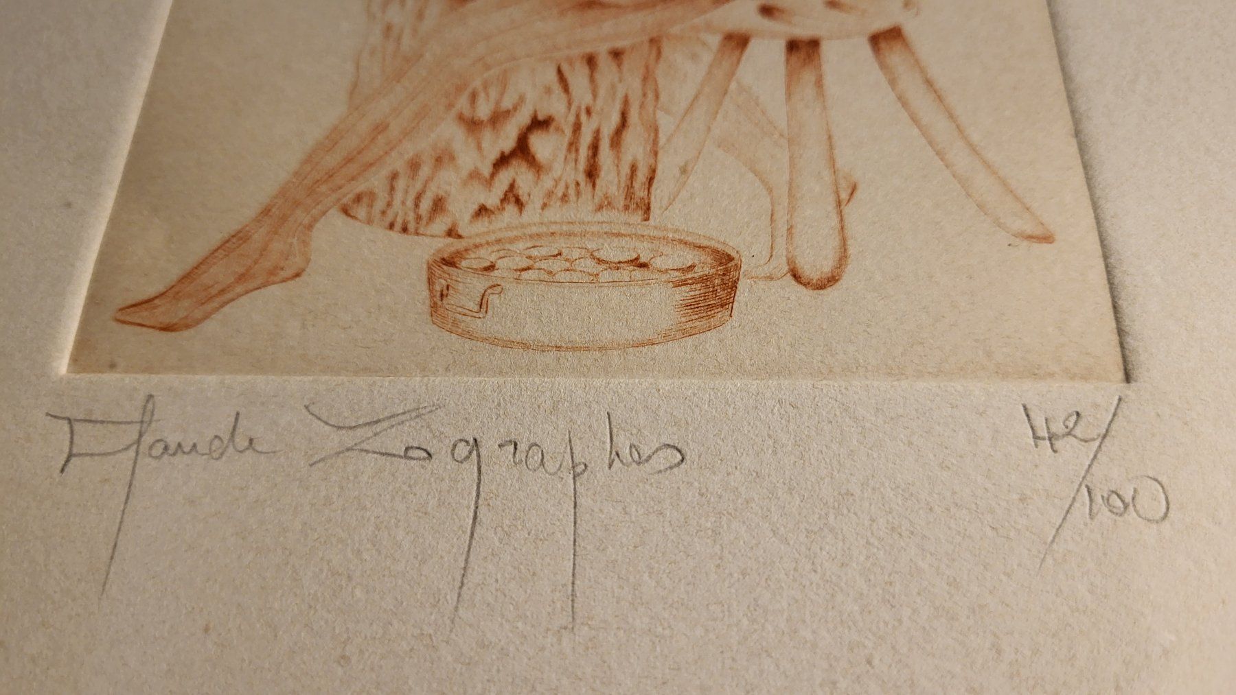 Dipinti: Radierung "II" ZOGRAPHOS CLAUDE – Usato da Basel venduto da spinne02 7