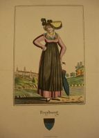 FREIBURG COSTUME TRACHT, KUPFERSTICH1810