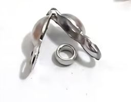 Edelstahl Verschluss & Crimp Endperle 2,5x5,0mm. 100Stk.