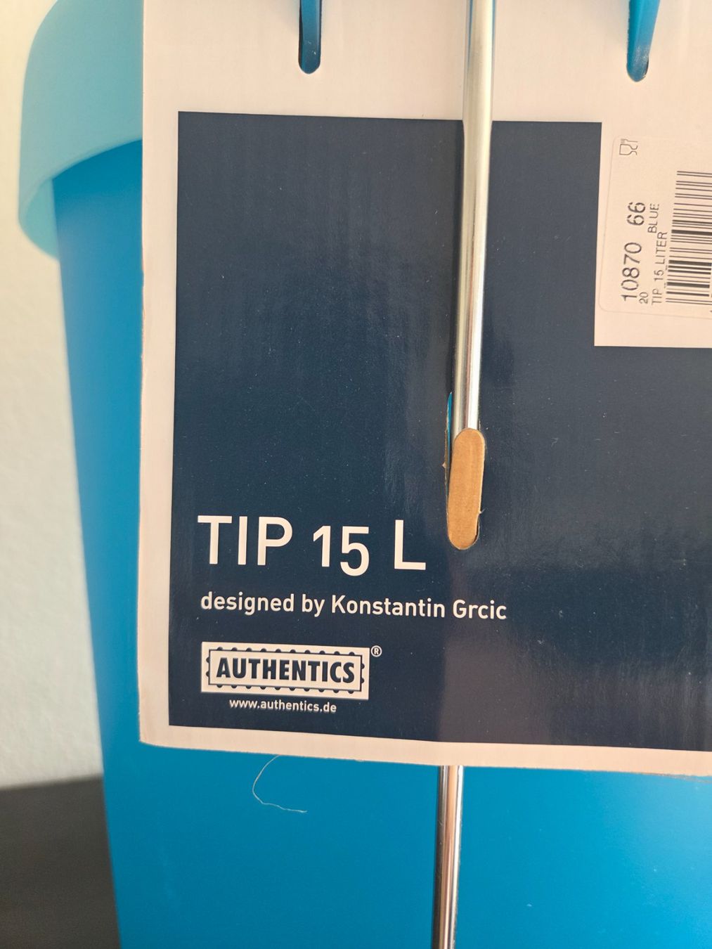 Abfalleimer: Neuer Abfallkübel TIP 15 L von Authentics, blau – Neu (gemäss Beschreibung) aus Basel von Anghkorwatt 3