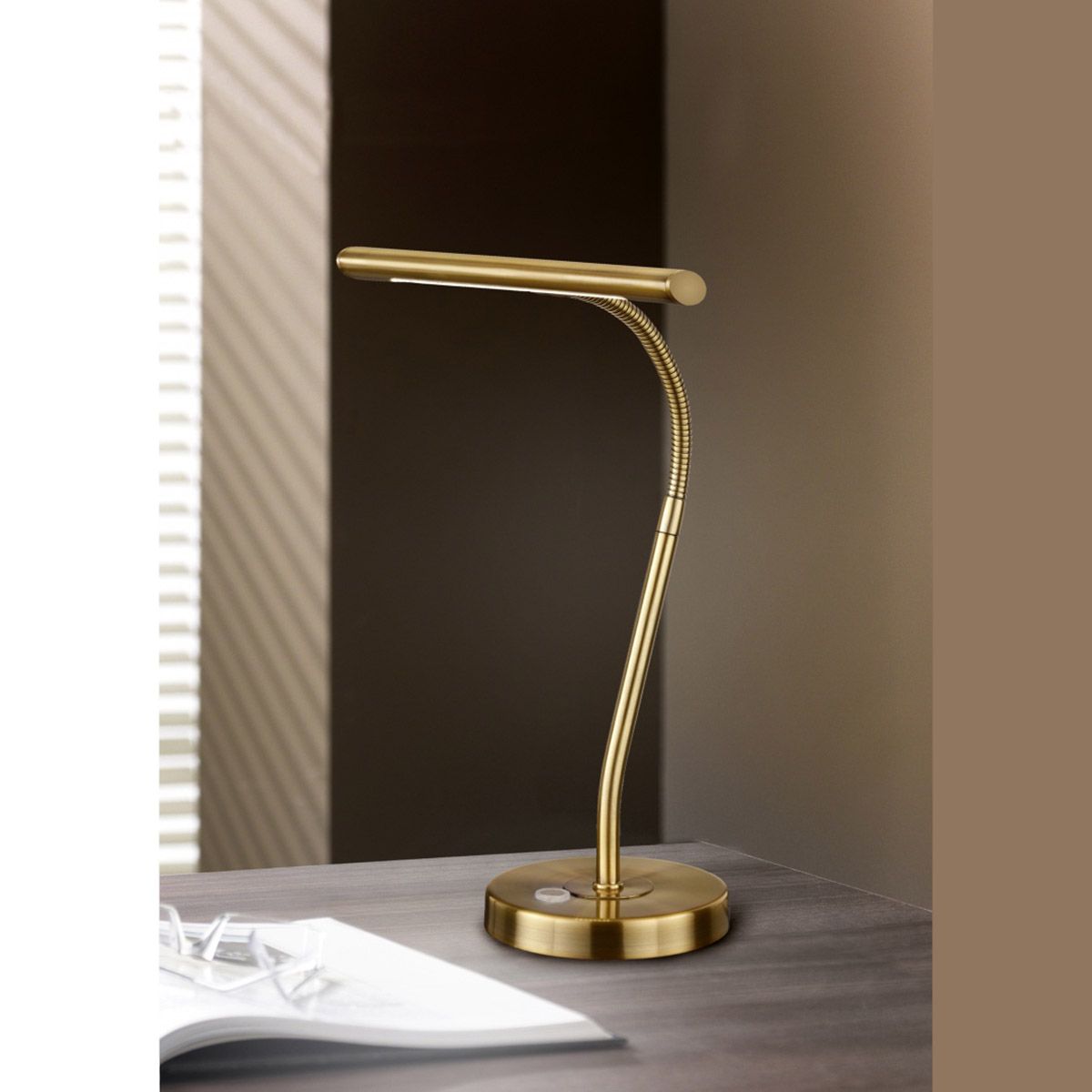 Lampade: Tischleuchte, Messing, Dimmbar – Nuovo (secondo la descrizione) da Kreuzlingen venduto da Smart-Light 1