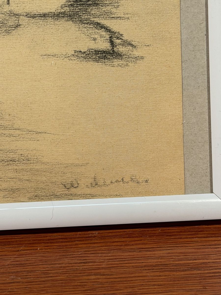Dipinti: Framed Charcoal signed Drawing - Perfect Autumn Decor – Usato da Lausanne venduto da artnouveau05 3