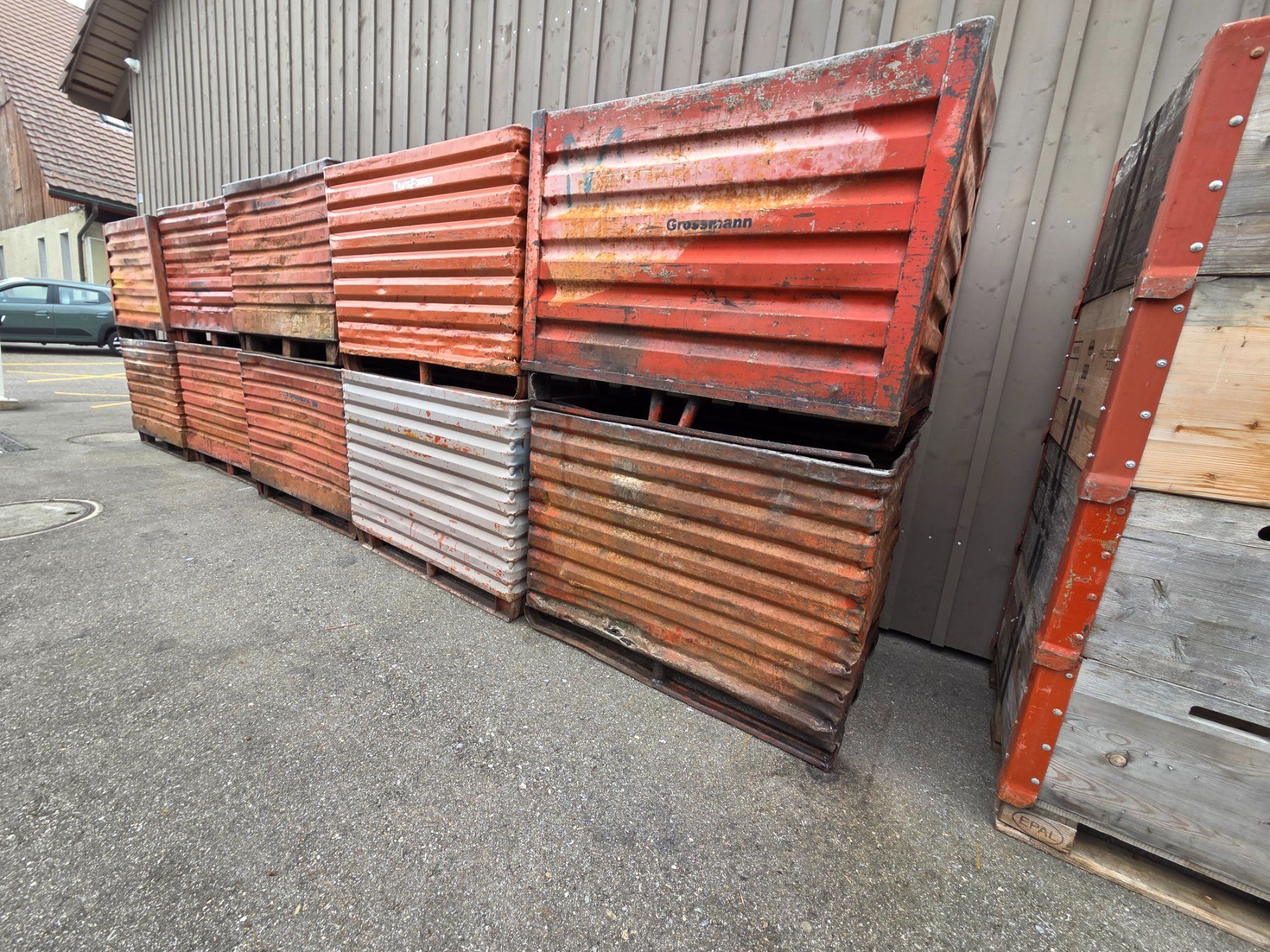 Contenitori edile: Materialbox - Stahlmulde – Usato da Oberhasli venduto da General-Dealer 2