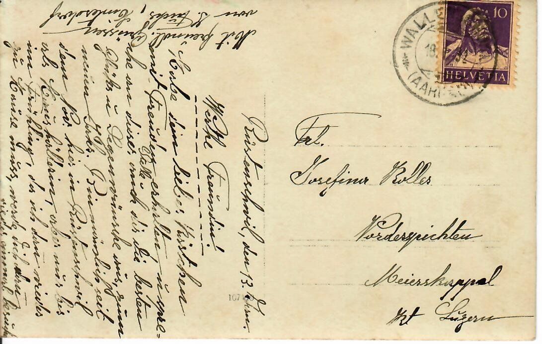 Cartoline postali: Rüstenschwil AG – Usato da Hochdorf venduto da Ziegel-16 1