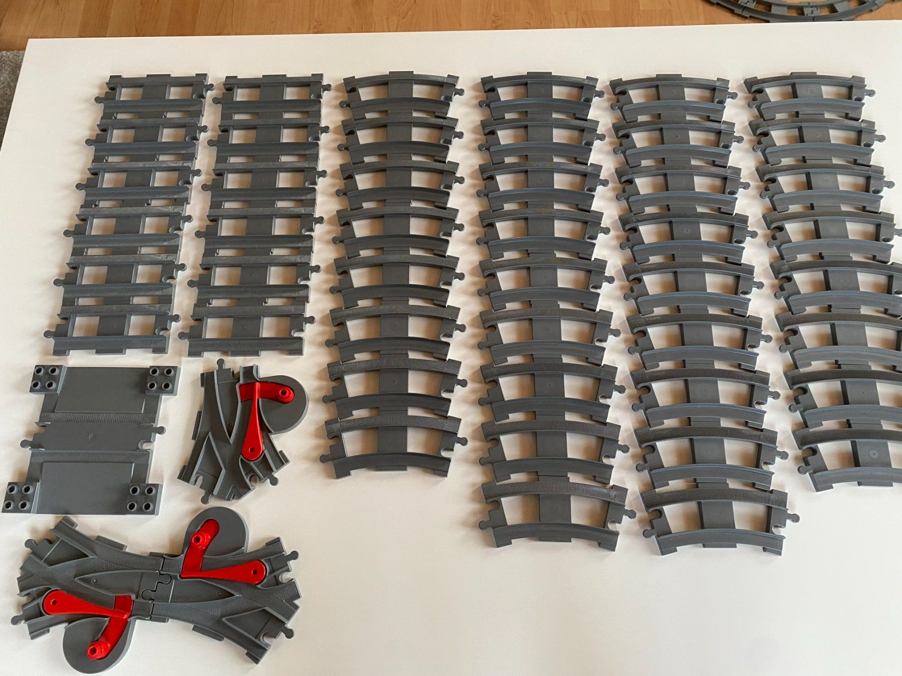 Lego Giocattoli: LEGO - DUPLO - EISENBAHN - SCHIENEN - WEICHEN - BAHNÜBERGANG – Usato da Gelterkinden venduto da ajdt4