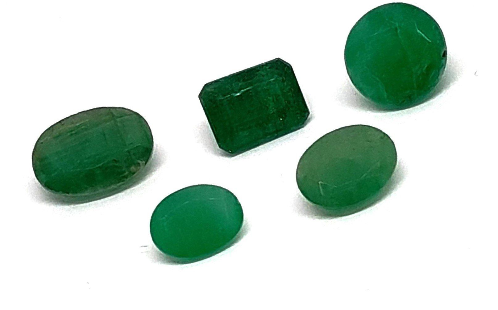 Edelsteine: 5x émeraudes 10.10 ct - CERTIFICAT 700.- Fr – Neu (gemäss Beschreibung) aus Grimisuat von Valgem 1