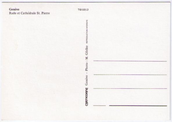 Cartoline postali: Genf / Genève – Usato da Binningen venduto da Mountainrider 1