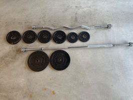 Hantelset Body Shape mit Stangen gebraucht 40kg