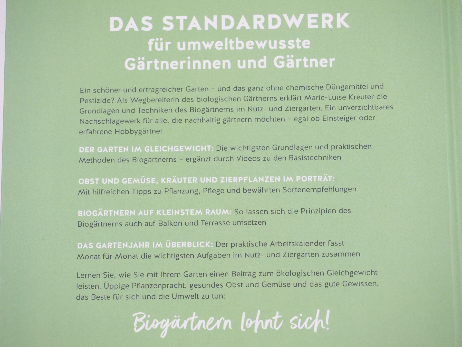 Libri: GU Der Bio-Garten - Das Original (20922) – Nuovo (secondo la descrizione) da Zürich venduto da fundsachenverkauf 3
