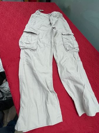 Mädchen Damen Hose Bershka 38 Cargo Straight