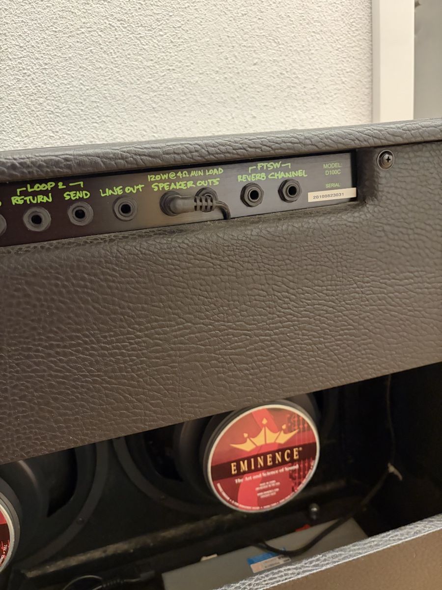 Amplificatori: Dime D100C 2x12 Combo Dimebag Darrell Pantera Randall RG100 – Usato da Oberbüren venduto da VanillaGorilla87 7