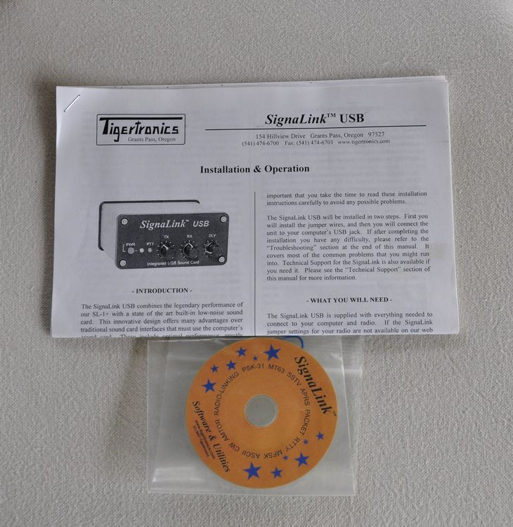 Signalink USB de Tigertronics Interface radio et carte son Kaufen auf