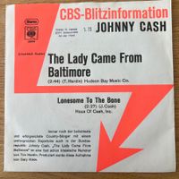 Johnny Cash -The Lady Came From Baltimore / D CBS-Promo 1974