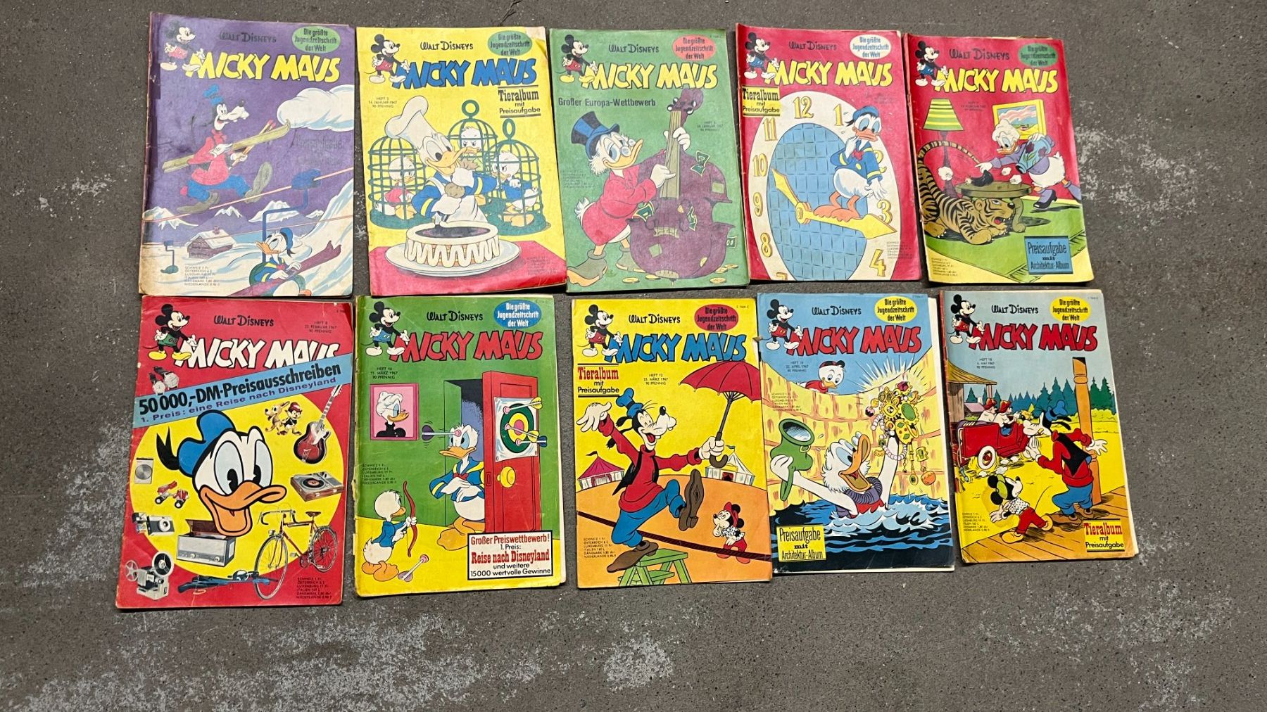 Comics: Micky Maus Hefte. Konvolut, 1967, 38 StÜck – Gebraucht aus Bern von daskannweg