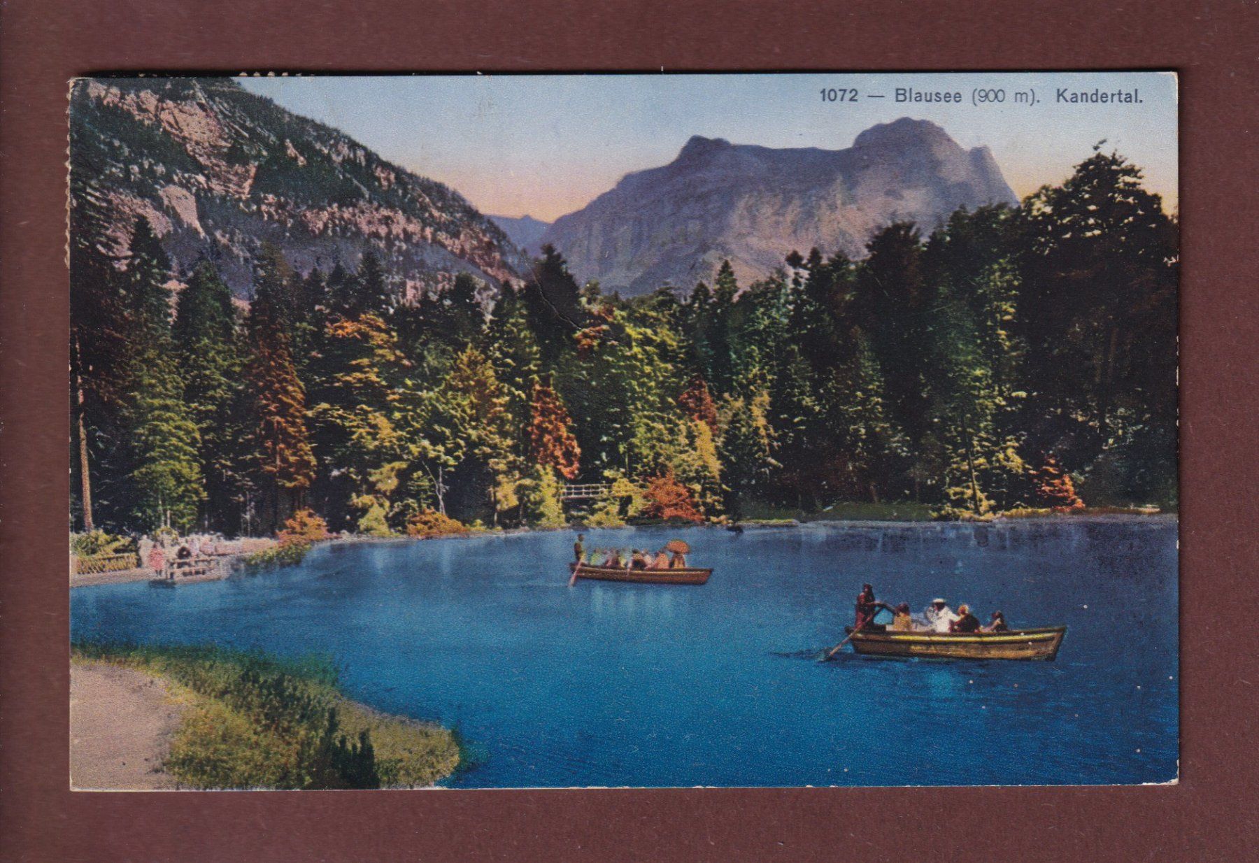 Cartoline postali: Kandertal - BLAUSEE - 1935 – Usato da Pully venduto da nicecards