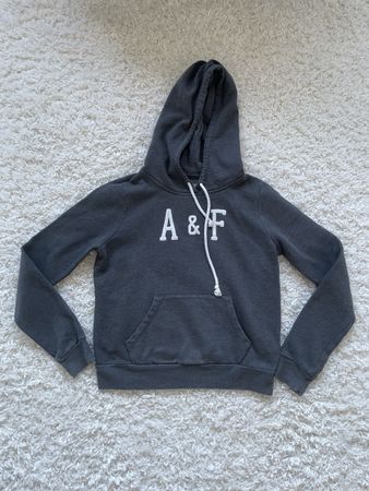 Sweat à capuche Abercrombie & Fitch gris taille XS