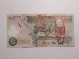 SAMBIA - 1000 Kwacha 2011 UNC (ES/03 5391504)