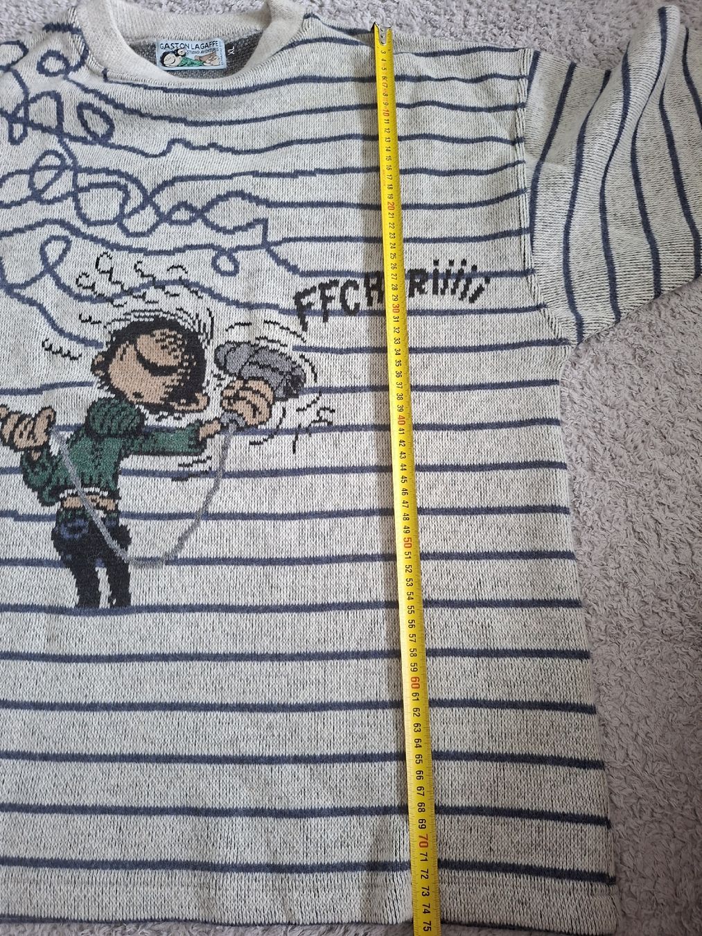 Fumetti: Pull Gaston Lagaffe 1997Studio Aventures beige taille XL – Usato da Renens VD venduto da ser_j2fn 3