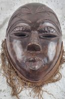 Maske aus Holz Afrika zum Aufsetzen