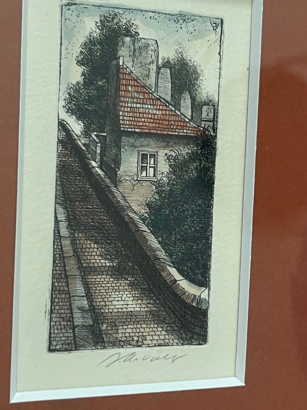 Gemälde: Signed watercolor etching – Neu (gemäss Beschreibung) aus Lausanne von NYC67 1