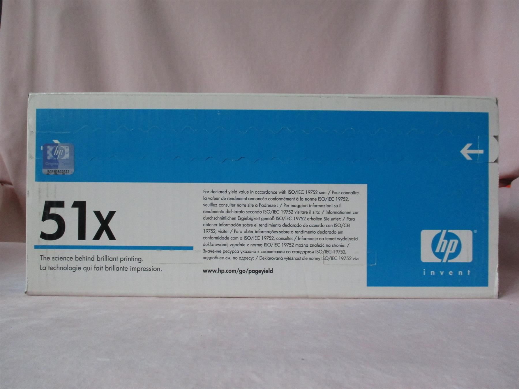 Hewlett Packard Druckerpatronen & Toner: HP 51X Schwarz Original Laser Jet Toner – Neu und originalverpackt aus Eschenbach SG von brocarte 4