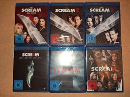 Scream 1-6, auf BluRay, Neu&OVP