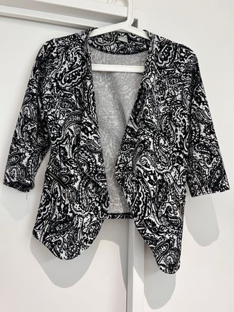 Zebra Blazer, Grösse S, Schwarz/Weiss - Top Zustand!