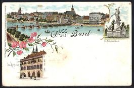 Litho Basel, Teilansicht, St. Jakobsdenk
