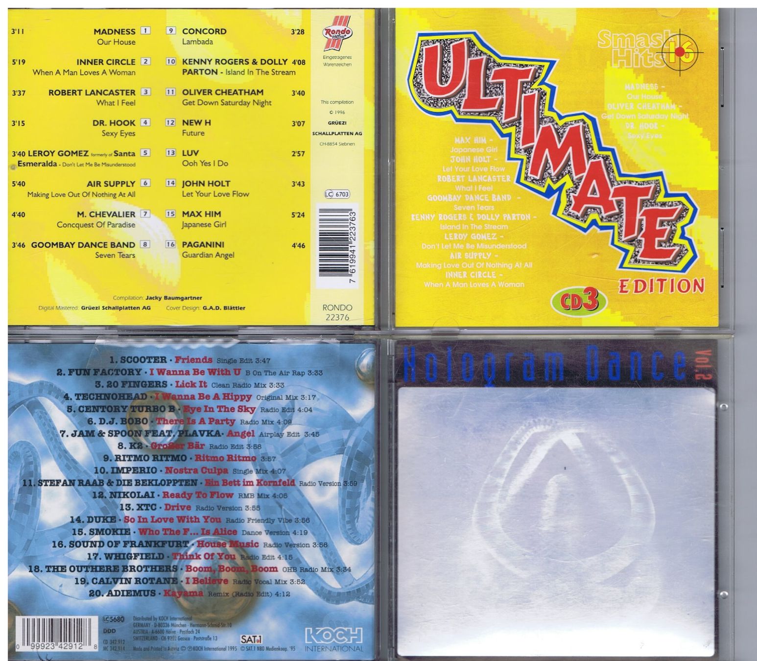 CDs: 12 Dance Collection CDs (4 Einzel- & 4 Doppel-CDs) – D'occasion à Unterengstringen par Lastchance 2