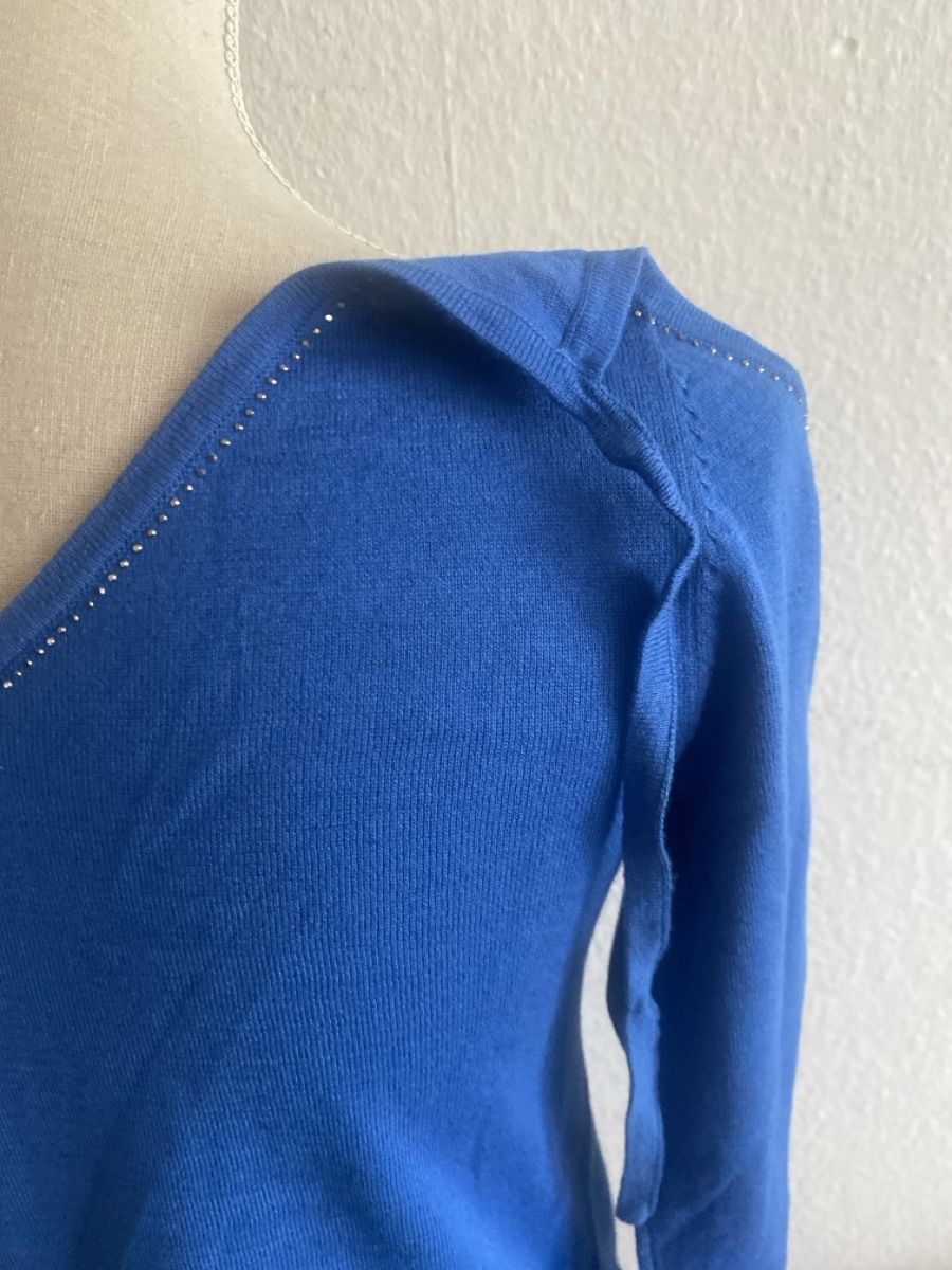 Top: Pull bleu Alberto Bini, coton soie, taille S. – Nuovo e nell'imballaggio originale da Geneve venduto da pat_p76n 4