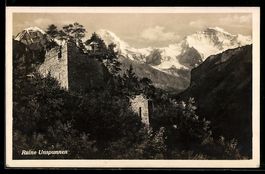 AK Unspunnen, Ruine Unspunnen, 1929