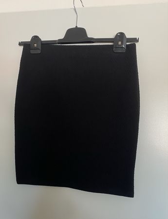 Damen Stretch Minirock schwarz Grösse M