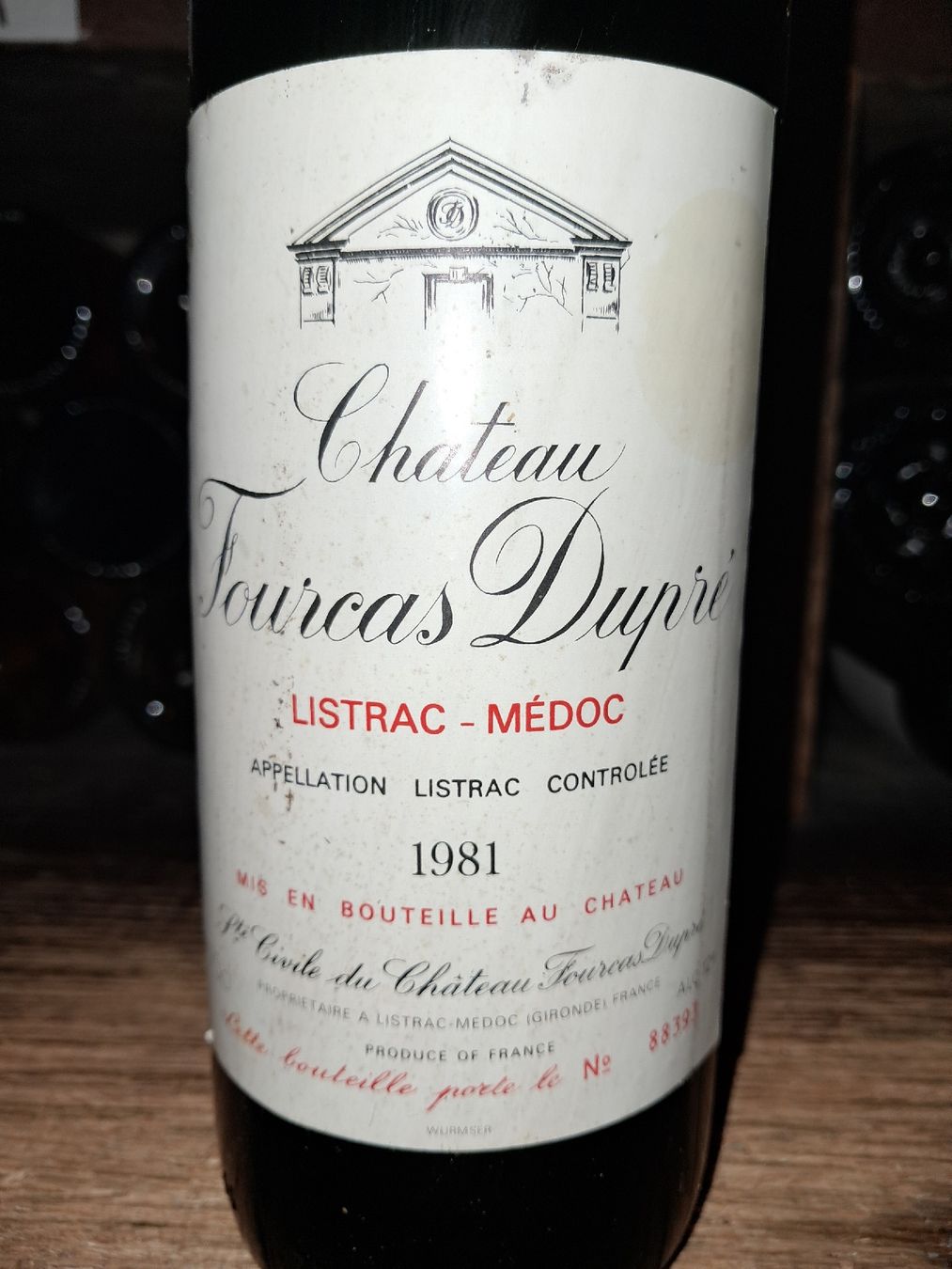 Vino: Château Fourcas Dupré 1981 – Nuovo e nell'imballaggio originale da Le locle venduto da juliensaran 1