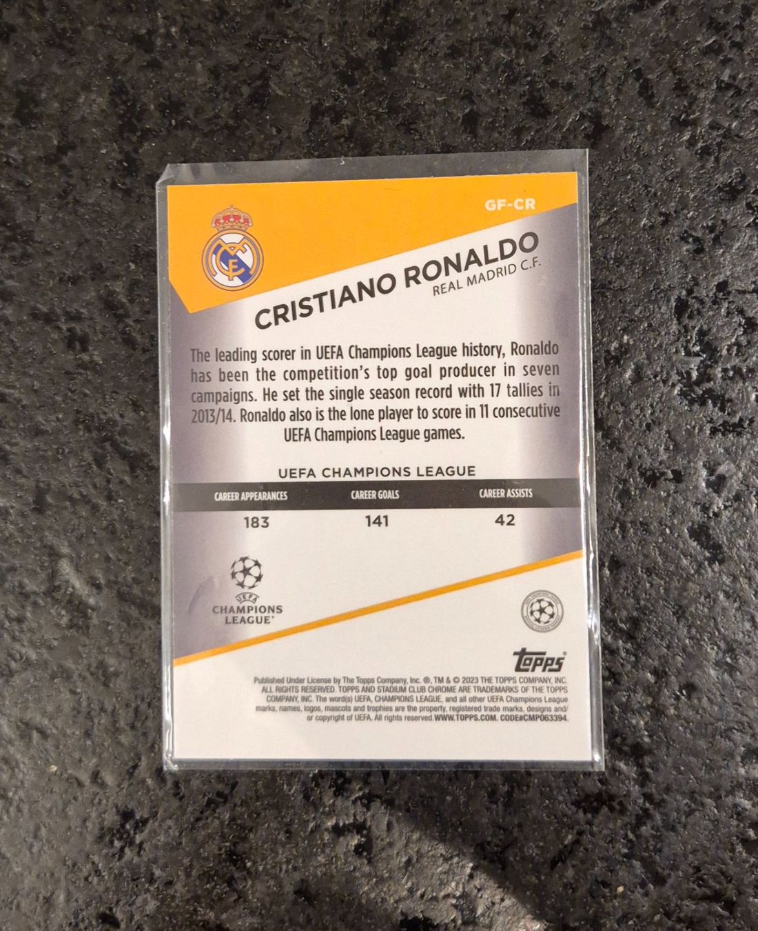 Topps Carte collezionabili: Cristiano Ronaldo - Real Madrid - Topps – Nuovo (secondo la descrizione) da Burg AG venduto da Danoe 1