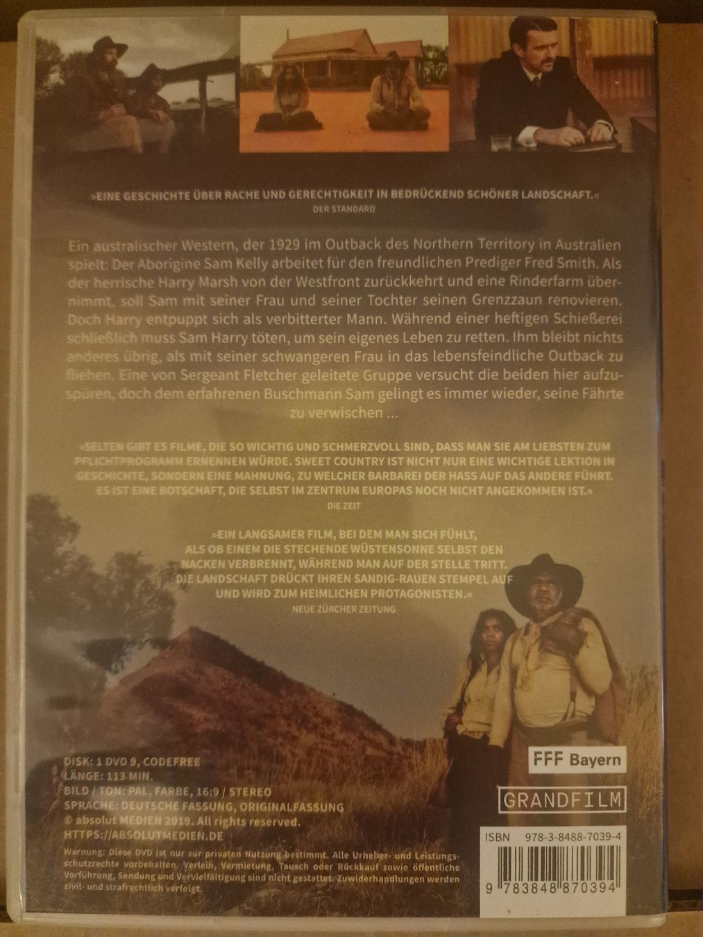 Tutti i DVDs: sweet country – Usato da Rapperswil SG venduto da kuchenmichel 1