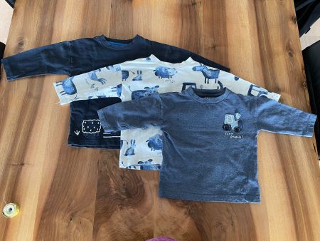 3 Langarm-Shirts von NEXT, Grösse 86