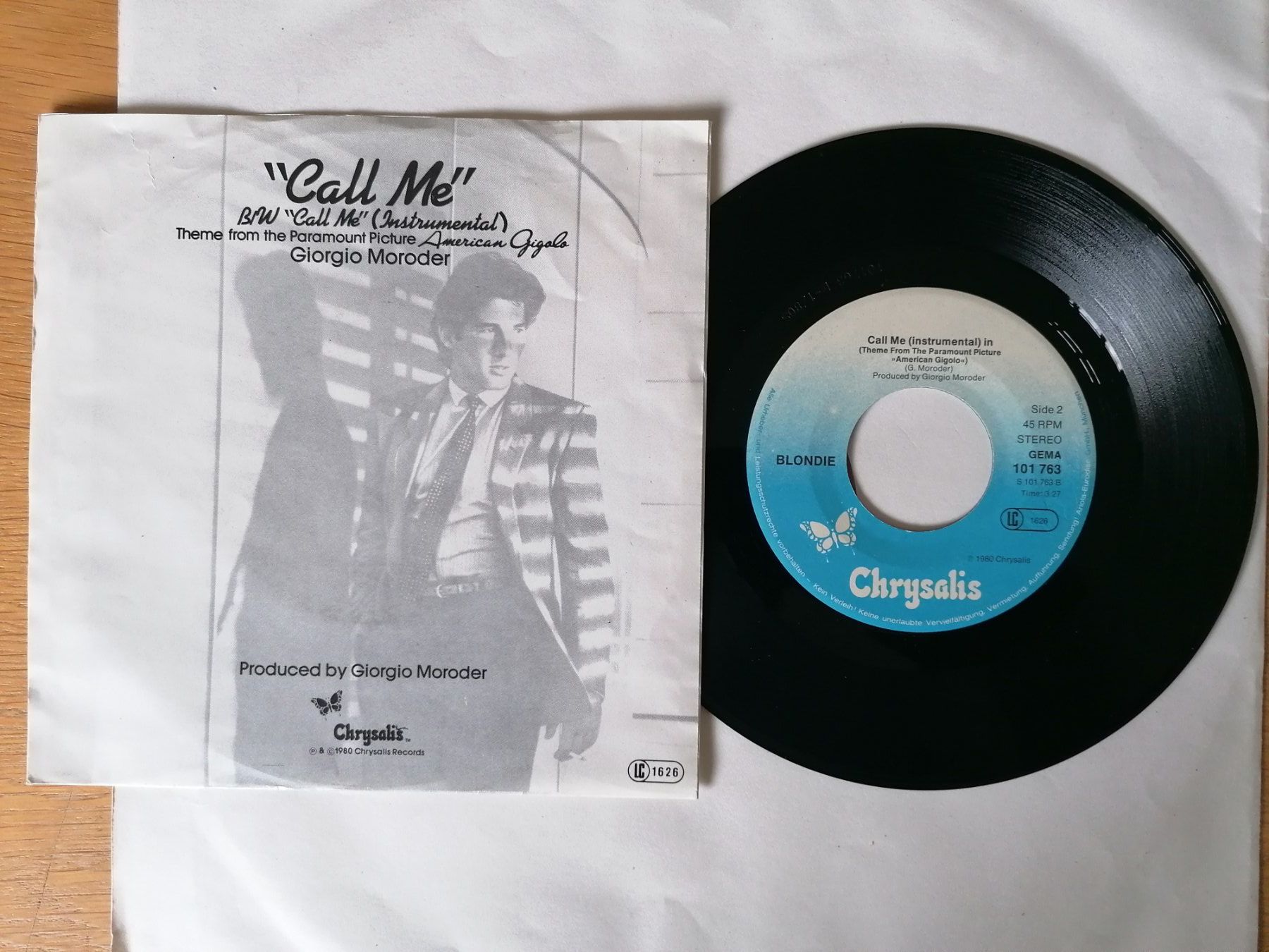 Schallplatten: Blondie --  Call Me – Gebraucht aus Beinwil am See von Funkthesizer 1