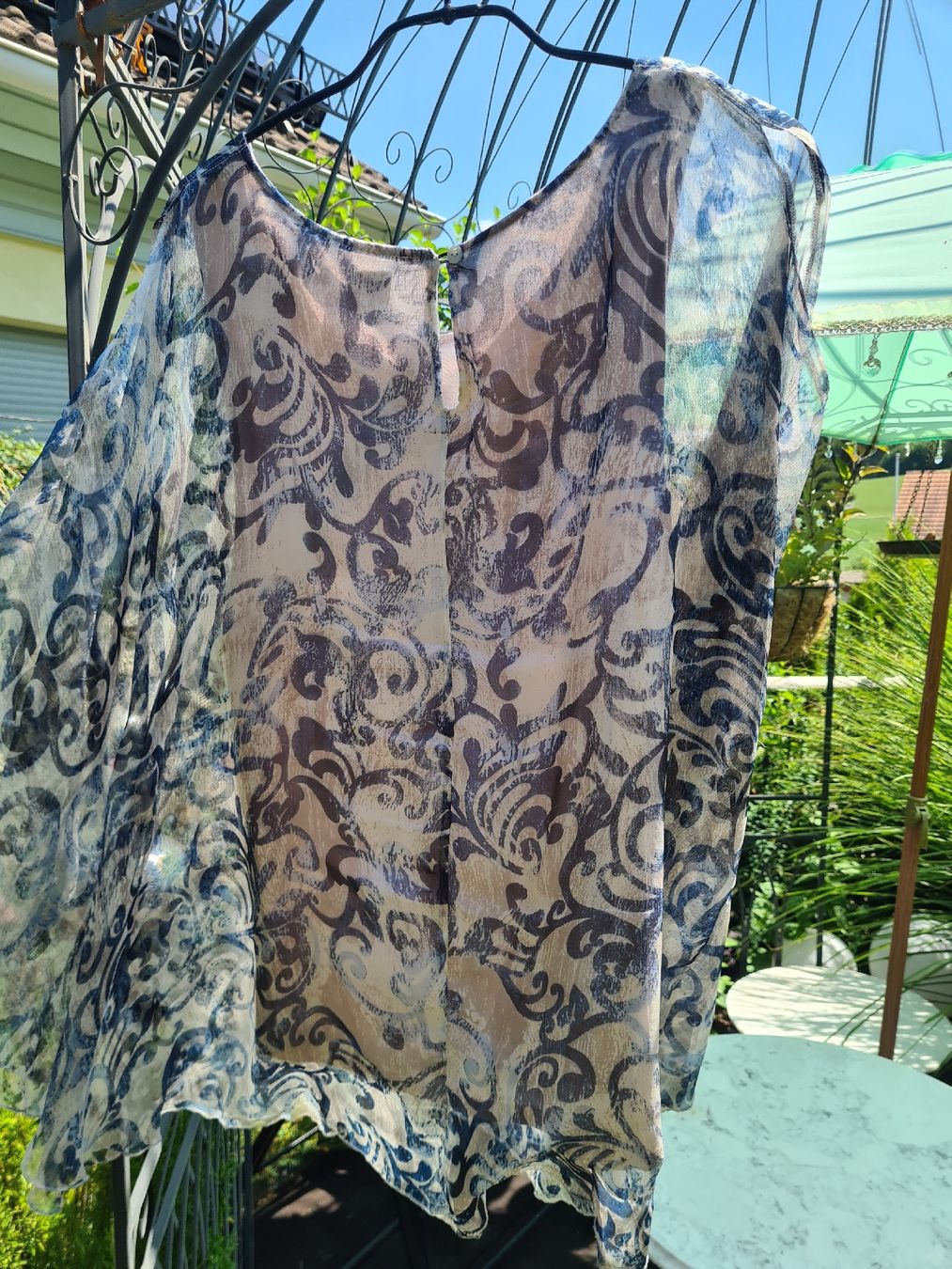 Camicette: Tesini Bluse Damen Grösse 42 gemustert leicht transparent gu – Usato da Dussnang venduto da Mak13 1