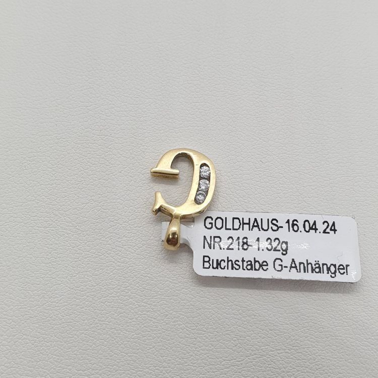 Ciondoli: Echt 14K Gold - Buchstabe G Anhänger – Usato da Luzern venduto da Luzern-Goldhaus 1