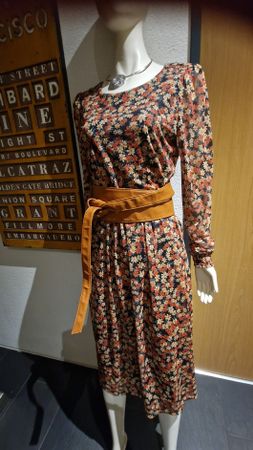 Hingucker: Kleid mit Blumenmuster, Gr. M, VILA (ohne Gürtel)