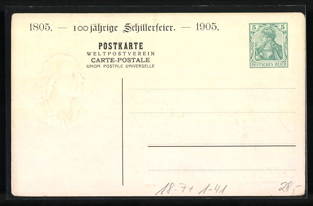 Cancelleria postale: Leipzig-Gohlis, Portrait des Dichters Fr – Usato da Berlin venduto da bartko-reher 1