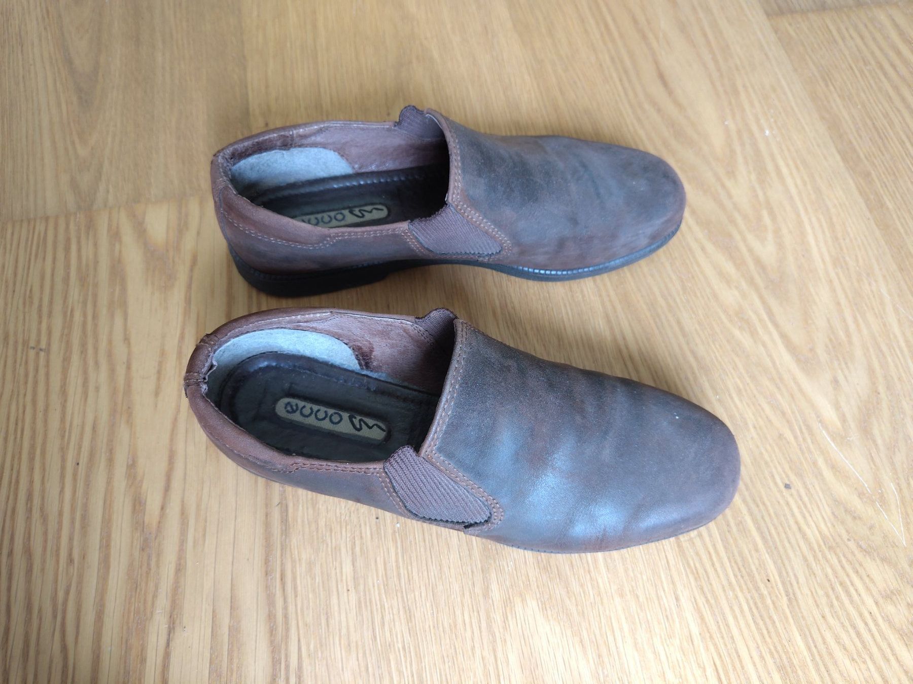 Ecco Scarpe da donna: Ecco Damen Slipper braun Leder Gr. 39 – Usato da Bern venduto da Cassiopeia-72 1