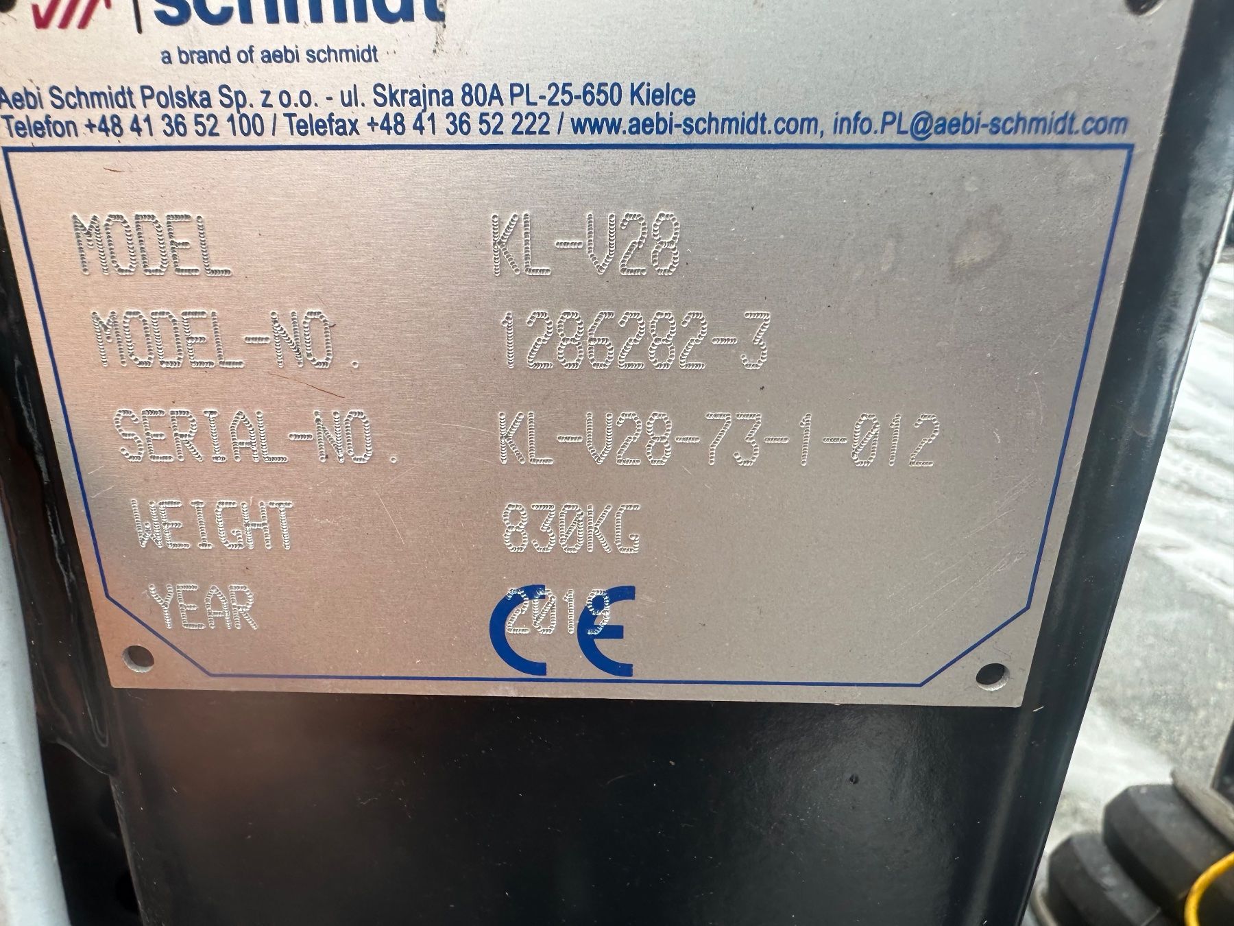 Aebi Schneeräumung: Schneepflug Schmidt – Gebraucht aus Oberwald von 7408 2