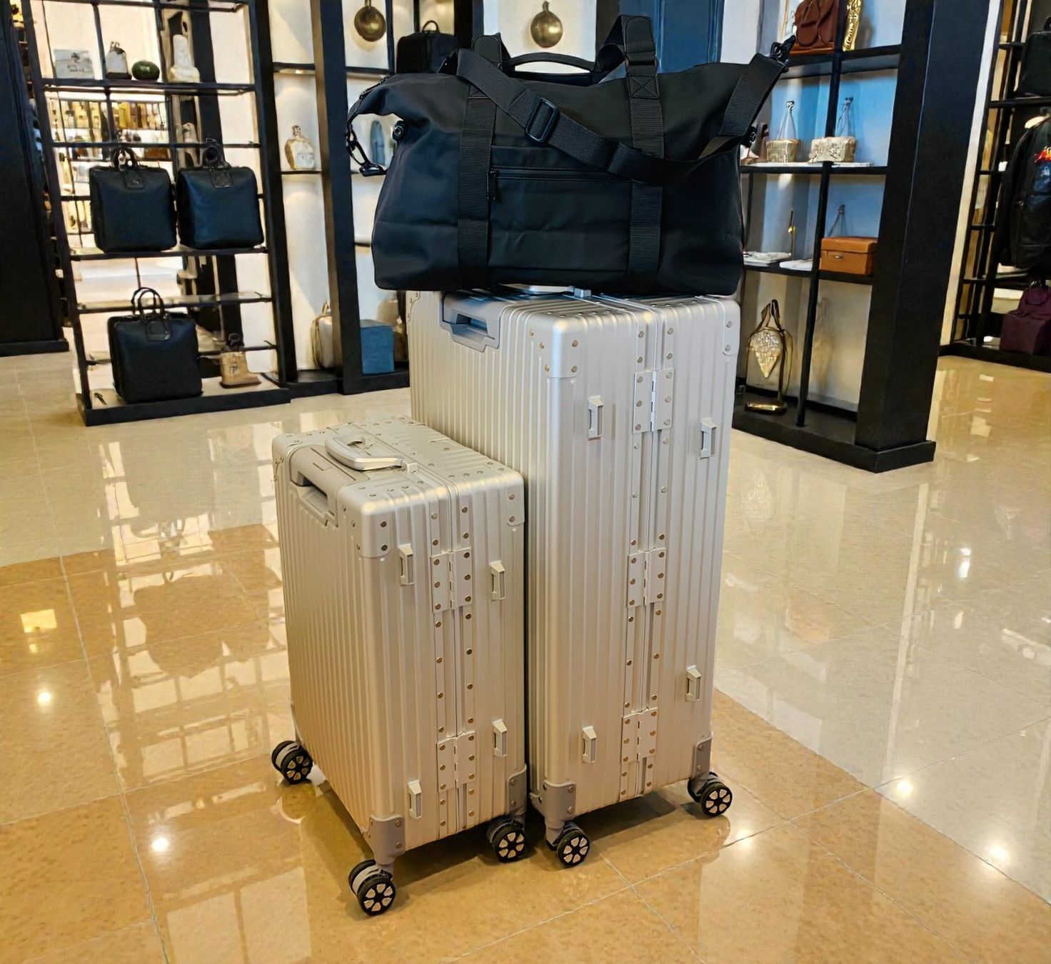 Valigie: 3er SET 100% Aluminium Reisekoffer Koffer Bundle NEU – Nuovo e nell'imballaggio originale da Bergdietikon venduto da shopAgent 6