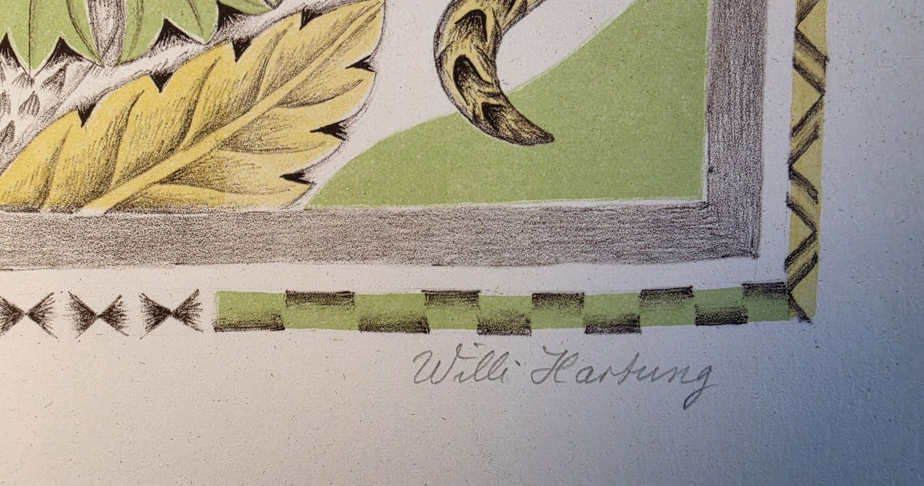 Grafica & Litografie: Willi Hartung  Orig. Farblithografie handsigniert – Usato da Emmenbrücke venduto da Kunstankaufverkauf9 3