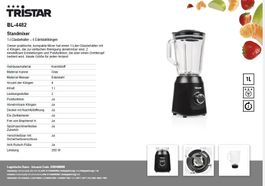 TRISTAR BL-4482 Standmixer - BL-4482