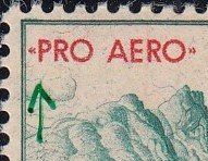 35.1. ** Ab. nach links verschobener Aufdruck, Kat. Fr. 200