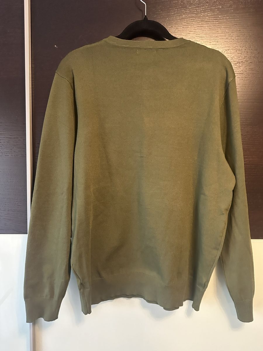Maglioni & Felpe: Herren Henley Pulli, olivgrün, Gr. L – Nuovo (secondo la descrizione) da Altendorf venduto da Eastwick4 3