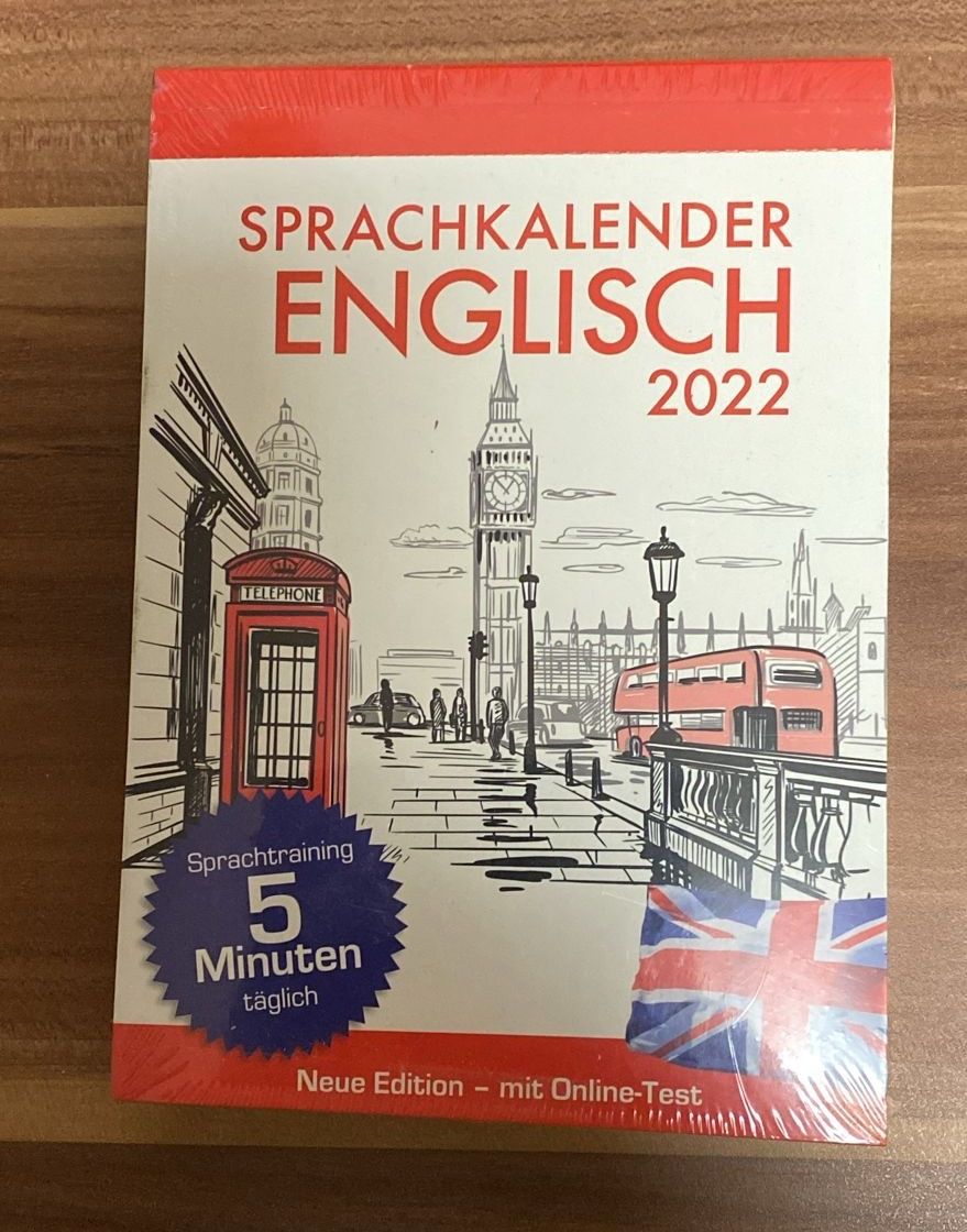 Calendari: Sprachkalender ENGLISCH 2022 – Nuovo e nell'imballaggio originale da Wagenhausen venduto da Svema