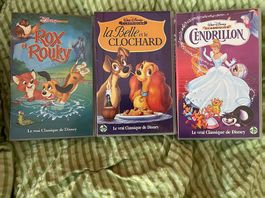 Lot de 3 VHS Disney classiques
